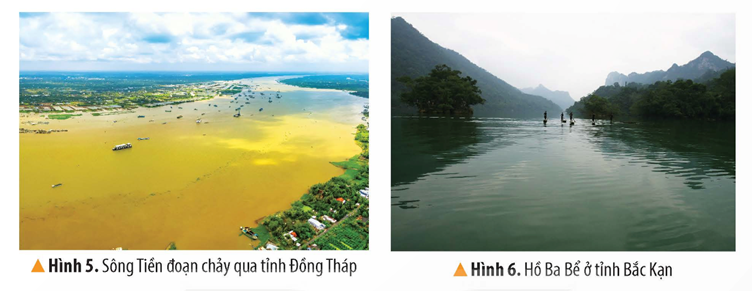 2. KHÍ HẬU VÀ SÔNG, HỒCâu hỏi: Đọc thông tin, bảng nhiệt độ trung bình của Hà Nội và Thành phố Hồ Chí Minh, quan sát các hình 3, 4 em hãy:- Trình bày đặc điểm chính của khí hậu nước ta- Nêu những thuận lợi và khó khăn của khí hậu đối với đời sống và hoạt động sản xuấtGiải chi tiết:- Đặc điểm chính của khí hậu nước ta:+ Việt Nam có khí hậu nhiệt đới ẩm gió mùa, nhiệt độ trung bình năm trên cả nước đều lớn hơn 20°C (trừ vùng núi cao)+ Khí hậu giữa miền Bắc và miền Nam có sự khác biệt: miền Bắc có 2 mùa chính là mùa hạ nóng và mùa đông lạnh còn miền Nam nóng quanh năm, có 2 mùa rõ rệt là mùa mưa và mùa khô- Những thuận lợi của khí hậu đối với đời sống và hoạt động sản xuất: + Cây trồng phát triển quanh năm cùng với năng suất cao+ Sản phẩm nông nghiệp đa dạng- Những khó khăn của khí hậu đối với đời sống và hoạt động sản xuất: chịu ảnh hưởng của thiên tai: bão, lũ lụt, hạn hán,... gây khó khănCâu hỏi: Đọc thông tin và quan sát các hình 5, 6 em hãy:- Trình bày đặc điểm của sông, hồ nước ta- Nêu vai trò của sông, hồ đối với đời sống và hoạt động sản xuấtGiải chi tiết:- Đặc điểm chính của sông, hồ nước ta:+ Việt Nam có rất nhiều sông, chủ yếu là sông nhỏ, có một số dòng sông lớn như: sông Hồng, sông Cửu Long,..+ Lượng nước sông thay đổi theo mùa: mùa lũ mực nước sông dâng cao có thể gây lũ lụt, ngập úng; mùa cạn mực nước sông hạ thấp gây nên tình trạng thiếu nước sinh hoạt và sản xuất ở một số khu vực+ Có nhiều hồ gồm cả tự nhiên lẫn nhân tạo như: hồ Ba Bể, hồ Dầu Tiếng,..- Vai trò của sông, hồ đối với đời sống và hoạt động sản xuất:+ Cung cấp nước cho sản xuất và sinh hoạt+ Tạo điều kiện phát triển đánh bắt và nuôi trồng thuỷ sản, du lịch, giao thông đường thuỷ, thuỷ điện,…3. ĐẤT VÀ RỪNGCâu hỏi: Đọc thông tin và quan sát các hình 7, 8 em hãy:- Trình bày đặc điểm của các loại đất ở nước ta.- Nêu vai trò của đất với sản xuất nông nghiệpGiải chi tiết:- Đặc điểm của các loại đất ở nước ta: có 2 nhóm đất chính là phe-ra-lít và phù sa:+ Nhóm đất phe-ra-lít phân bố ở vùng đồi núi, chua và nghèo mùn+ Nhóm đất phù sa phân bố chủ yếu ở vùng đồng bằng, tơi xốp, màu mỡ- Vai trò của đất với sản xuất nông nghiệp:+ Nhóm đất phe-ra-lít thích hợp trồng rưng, cây công nghiệp, cây ăn quả và cây dược liệu+ Nhóm đất phù sa thuận lợi trồng cây lương thực (đặc biệt là lúa nước), rau đậu, cây ăn quả,... Câu hỏi: Đọc thông tin và quan sát các hình 9, 10 em hãy:- Trình bày đặc điểm của rừng ở nước ta.- Nêu vai trò của rừng với đời sống và hoạt động sản xuấtGiải chi tiết:- Đặc điểm của các rừng ở nước ta: rừng nhiệt đới và rừng ngập mặn chiếm diện tích lớn+ Rừng nhiệt đới: chủ yếu ở vùng đồi núi, môi trường sống nóng ẩm, cây trong rừng nhiều tầng, đa dạng,...+ Rừng ngập mặn: chủ yếu ở nơi đất thấp ven biển, môi trường nước biển ngập chân, rễ chùm to khỏe, rậm rạp,...- Vai trò của rừng với đời sống và hoạt động sản xuất+ Cung cấp gỗ và sản vật phục vụ sản xuất, đời sống con người (thực phẩm, dược liệu,...)+ Hạn chế xói mòn đất, lũ lụt,... 4. MỘT SỐ BIỆN PHÁP BẢO VỆ TÀI NGUYÊN THIÊN NHIÊN VÀ PHÒNG CHỐNG THIÊN TAIĐọc thông tin, quan sát hình 11 và dựa vào hiểu biết của bản thân, em hãy nêu một số biện pháp bảo vệ tài nguyên thiên nhiên và phòng, chống thiên tai.Giải chi tiết:Một số biện pháp bảo vệ tài nguyên thiên nhiên và phòng, chống thiên tai là:+ Khai thác hợp lí, tiết kiệm tài nguyên thiên nhiên+ Vứt rác đúng nơi quy định, không xả rác bừa bãi+ Có ý thức tiết kiệm điện, nước trong sinh hoạt hàng ngày+ Mở các lớp, khoá học giáo dục các kĩ năng phòng, chống thiên tai+ Tích cực trồng cây xanh, tham gia vào các phong trào bảo vệ môi trường 5. LUYỆN TẬP