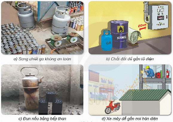 Mở đầu: Con người sử dụng chất đốt để nấu thức ăn, đun nước uống, sưởi ấm,... Em biết những loại chất đốt nào? Chúng được sử dụng vào những việc gì? Giải chi tiết:Một số loại chất đốt thông thường bao gồm: than đá, dầu, khí tự nhiên, gỗ và than cốc. Chúng được sử dụng để nấu ăn, đun sôi nước, sưởi ấm và cung cấp năng lượng cho các thiết bị gia đình như lò nướng và lò sưởi.          1. MỘT SỐ NGUỒN NĂNG LƯỢNG CHẤT ĐỐTHoạt động khám pháCâu 1: Than được khai thác từ đâu và sử dụng vào những việc gì?Dầu mỏ được khai thác như thế nào và dùng để làm gì?Khí tự nhiên được sử dụng vào những việc gì?Khí sinh học được tạo ra bằng cách nào và dùng để làm gì?Giải chi tiết:- Than được khai thác từ các mỏ than trong lòng đất. Than được sử dụng làm chất đốt ở các gia đình, ở lò hơi của nhà máy nhiệt điện, luyện kim,...- Dầu mỏ được lấy lên theo các lỗ khoan của giếng dầu. Từ dầu mỏ có thể tách ra xăng, dầu hoả, dầu đi-ô-den.... dùng làm chất đốt cho các máy móc.- Khí tự nhiên được sử dụng trong các bếp ga để nấu thức ăn và trong các lò ga để sản xuất xi măng, gạch, gồm, nấu thuỷ tinh, luyện kim....- Khí sinh học được tạo ra từ việc ủ các chất thải hữu cơ như mùn, rác, phân động vật trong các bể chứa. Khí sinh học là nguồn chất đốt được sử dụng trong đun nấu, tạo ra điện để thắp sáng.…Luyện tập, vận dụngCâu 1: Kể tên các nguồn năng lượng chất đốt có trong tự nhiên và do con người tạo ra.Giải chi tiết:Các nguồn năng lượng chất đốt trong tự nhiên bao gồm than đá, dầu mỏ, khí tự nhiên và than cốc. Các nguồn năng lượng do con người tạo ra có thể bao gồm sinh khối, gas từ rác thải, và năng lượng từ việc đốt chất thải. 2. VAI TRÒ CỦA NĂNG LƯỢNG CHẤT ĐỐT CÓ TRONG TỰ NHIÊN VÀ DO CON NGƯỜI TẠO RAHoạt động khám phá: Câu 1: Quan sát hình 2 và cho biết năng lượng chất đốt sử dụng vào những việc gì.Giải chi tiết:Năng lượng chất đốt sử dụng làm nhiên liệu cho máy bay, để nấu ăn, nhiên liệu cho tàu thuyền, sưởi ấm, nhiên liệu cho xe cộ, máy móc.Câu 2: Nêu những lợi ích của việc sử dụng năng lượng chất đốt trong cuộc sống.Giải chi tiết:Việc sử dụng năng lượng chất đốt mang lại các lợi ích sau:+ Dễ dàng tiếp cận và sử dụng.+ Cung cấp năng lượng cho nhiều mục đích khác nhau như nấu ăn, sưởi ấm và sản xuất điện.+ Giúp tiết kiệm chi phí và thuận tiện cho cuộc sống hàng ngày.+ Là nguồn năng lượng ổn định và đáng tin cậy trong nhiều tình huống.+ Tăng hiệu quả sản xuất và giúp con người giảm bớt sức lao động.Luyện tập, vận dụngNêu một số ví dụ về việc sử dụng năng lượng chất đốt đã làm tăng hiệu quả sản xuất và giúp con người giảm bớt sức lao động.Giải chi tiết:- Sử dụng lò nung trong ngành sản xuất gốm sứ để nung gốm một cách nhanh chóng và hiệu quả hơn, giảm thời gian và công sức so với việc sử dụng lò nhiên liệu truyền thống.- Sử dụng máy sấy chuyên dụng trong ngành nông nghiệp để sấy khô sản phẩm như lúa mì, hạt cà phê, hoa quả... giúp tiết kiệm thời gian và sức lao động so với việc phơi khô truyền thống ngoài trời.- Sử dụng lò nấu tiện lợi và hiệu quả trong ngành sản xuất thực phẩm, giúp việc nấu chín nhanh chóng và đồng đều hơn, từ đó giảm bớt sự lao động và tăng hiệu suất sản xuất. 3. SỬ DỤNG NĂNG LƯỢNG CHẤT ĐỐT AN TOÀN, TIẾT KIỆM