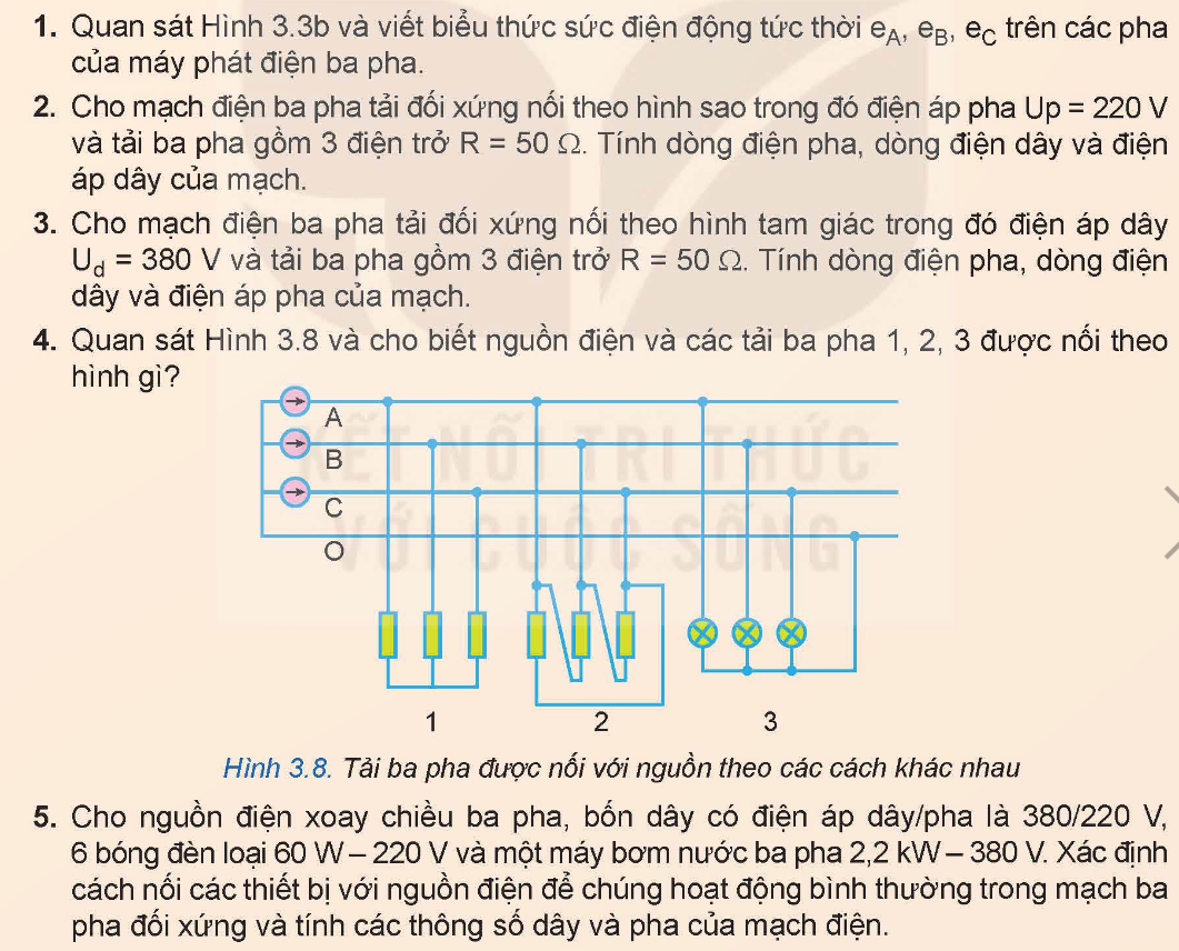 BÀI 3. MẠCH ĐIỆN XOAY CHIỀU BA PHA