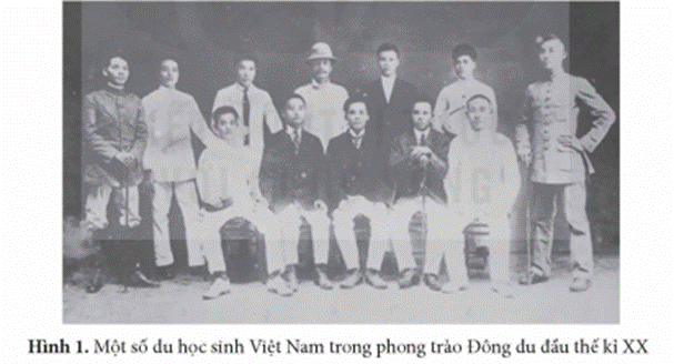 KHỞI ĐỘNGHình trên là một số du học sinh tham gia phong trào Đông du - một phong trào yêu nước tiêu biểu vào đầu thế kỉ XX với mục đích đưa thanh niên Việt Nam sang Nhật Bản học tập, chuẩn bị lực lượng, chờ thời cơ giành lại độc lập cho nước nhà. Đây là một trong những hoạt động đối ngoại tiêu biểu của các nhân sĩ yêu nước từ đầu thế kỉ XX đến Cách mạng tháng Tám năm 1945. Những hoạt động đối ngoại của Việt Nam giai đoạn này đã diễn ra như thế nào? Hãy chia sẻ hiểu biết của em.Giải chi tiết:Hoạt động đối ngoại tiêu biểu của các nhân sĩ yêu nước từ đầu thế kỉ XX đến Cách mạng tháng Tám năm 1945 được thể hiện chủ yếu qua hoạt động của các nhân vật, tổ chức sau: Hoạt động của Phan Bội Châu, Phan Châu Trinh, Nguyễn Ái Quốc và hoạt động của Đảng Cộng Sản Đông Dương.1. HOẠT ĐỘNG ĐỐI NGOẠI CỦA PHAN BỘI CHÂU VÀ PHAN CHÂU TRINH.Câu hỏi: Hãy nêu những hoạt động đối ngoại chủ yếu của Phan Bội Châu, Phan Châu Trinh trong những năm đầu thế kỉ XX.Giải chi tiết:- Hoạt động đối ngoại của Phan Bội Châu diễn ra chủ yếu ở Nhật Bản, Trung Quốc. - Hoạt động đối ngoại của Phan Bội Châu:+ Đầu năm 1905, Phan Bội Châu sang Nhật Bản nhờ giúp đỡ về khí giới, đào tạo nhân lực cho công cuộc cứu nước, ... Ông đưa 200 thanh niên Việt Nam sang Nhật học tập. + Năm 1908, Phan Bội Châu tham gia các tổ chức có mục tiêu đoàn kết quốc tế: Đông Á đồng minh, Điền- Quế- Việt liên minh. + Đầu năm 1912, Phan Bội Châu thành lập Việt Nam Quang phục hội và tham gia thành lập Chấn Hoa Hưng Á, nhằm đánh đuổi thực dân Pháp, giành độc lập. Tại đây, Phan Bội Châu cử người liên lạc với một số tổ chức, đại diện nước ngoài để tìm kiếm sự giúp đỡ cho phong trào đấu tranh chống Pháp ở Việt Nam.- Hoạt động đối ngoại của Phan Châu Trinh:+ Năm 1911, Phan Châu Trinh sang Pháp, tiếp xúc với một số nhóm Việt kiều, tổ chức, đảng phái tiến bộ, nhiều lần gửi kiến nghị đến các thành viên của Chính phủ Pháp..., phê phán chính quyền thực dân, thức tỉnh dư luận Pháp về tình hình Việt Nam. + Phan Châu Trinh đóng vai trò quan trọng trong việc thành lập và hoạt động của một số tổ chức yêu nước Việt Nam tại Pháp. 2. HOẠT ĐỘNG ĐỐI NGOẠI CỦA NGUYỄN ÁI QUỐC VÀ ĐẢNG CỘNG SẢN ĐÔNG DƯƠNG.Câu hỏi: Nêu tóm tắt những hoạt động đối ngoại chủ yếu của Nguyễn Ái Quốc từ năm 1911 đến năm 1930.Giải chi tiết:- Trong những năm 1911 - 1922, Nguyễn Ái Quốc đã đi qua nhiều quốc gia khác nhau và có những hoạt động đối ngoại nổi bật tại Pháp:+ Năm 1920, Nguyễn Ái Quốc tham gia sáng lập Đảng Cộng sản Pháp. + Năm 1921, Nguyễn Ái Quốc tham gia thành lập Hội Liên hiệp thuộc địa. + Nguyễn Ái Quốc tích cực xây dựng mối quan hệ gắn bó giữa nhữngngười cộng sản với nhân dân lao động Pháp và nhân dân các nước thuộc địa.- Trong những năm 1923 - 1930, hoạt động đối ngoại của Nguyễn Ái Quốc diễn ra chủ yếu ở Liên Xô và Trung Quốc:+ Tháng 6 - 1923, Nguyễn Ái Quốc từ Pháp đến Liên Xô, tích cực tham gia các hội nghị, đại hội của Quốc tế Cộng sản. Qua các hoạt động của mình, Nguyễn Ái Quốc chính thức xác lập mối quan hệ giữa cách mạng Việt Nam với Quốc tế Cộng sản và cách mạng thế giới. + Từ cuối năm 1924, Nguyễn Ái Quốc đến Quảng Châu (Trung Quốc), liên lạc với lực lượng cách mạng ở Đông Nam Á và Trung Quốc, mở các lớp huấn luyệnchính trị cho thanh niên yêu nước Việt Nam. Câu hỏi: Khai thác thông tin và tư liệu trong mục, hãy nêu những hoạt động đối ngoại chủ yếu của Đảng Cộng sản Đông Dương từ năm 1930 đến năm 1945.Giải chi tiết:- Đảng Cộng sản Đông Dương lãnh đạo, tổ chức nhiều hoạt động ủng hộ Liên Xô; phối hợp với các tổ chức của người Pháp, người Hoa ở Đông Dương tiến hành quyên góp giúp đỡ các nạn nhân chiến tranh ở Trung Quốc. - Đảng Cộng sản Đông Dương cũng tích cực củng cố quan hệ với Đảng Cộng sản Trung Quốc, thành lập Tiểu ban vận động Hoa Kiểu, giúp đỡ người Hoa tổ chức hội cứu quốc. - Đảng Cộng sản Đông Dương liên lạc với phong trào dân tộc chống quân phiệt Nhật Bản ở một số nước như: Miến Điện, Mã Lai, Phi-líp-pin, ...- Thông qua Mặt trận Việt Minh, hoạt động đối ngoại của Đảng Cộng sản Đông Dương thể hiện rõ chủ trương đứng về phía lực lượng Đồng minh trong cuộc chiến chống quân phiệt Nhật Bản, đồng thời, tranh thủ sự ủng hộ quốc tế cho cách mạng Việt Nam. LUYỆN TẬPCâu 1: Hãy hoàn thành bảng hệ thống (theo gợi ý dưới đây vào vở) về những hoạt động đối ngoại chủ yếu của cá nhân, tổ chức cách mạng từ đầu thế kỉ XX đến Cách mạng tháng Tám năm 1945.Cá nhân/tổ chứcHoạt động chủ yếuPhan Bội Châu?Phan Châu Trinh?Nguyễn Ái Quốc?Đảng Cộng sản Đông Dương? Giải chi tiết:Cá nhân/tổ chứcHoạt động chủ yếuPhan Bội Châu+ Đầu năm 1905, Phan Bội Châu sang Nhật Bản nhờ giúp đỡ về khí giới, đào tạo nhân lực cho công cuộc cứu nước, ... Ông đưa 200 thanh niên Việt Nam sang Nhật học tập. + Năm 1908, Phan Bội Châu tham gia các tổ chức có mục tiêu đoàn kết quốc tế: Đông Á đồng minh, Điền- Quế- Việt liên minh. + Đầu năm 1912, Phan Bội Châu thành lập Việt Nam Quang phục hội và tham gia thành lập Chấn Hoa Hưng Á, nhằm đánh đuổi thực dân Pháp, giành độc lập. Tại đây, Phan Bội Châu cử người liên lạc với một số tổ chức, đại diện nước ngoài để tìm kiếm sự giúp đỡ cho phong trào đấu tranh chống Pháp ở Việt Nam.Phan Châu Trinh+ Năm 1911, Phan Châu Trinh sang Pháp, tiếp xúc với một số nhóm Việt kiều, tổ chức, đảng phái tiến bộ, nhiều lần gửi kiến nghị đến các thành viên của Chính phủ Pháp..., phê phán chính quyền thực dân, thức tỉnh dư luận Pháp về tình hình Việt Nam. + Phan Châu Trinh đóng vai trò quan trọng trong việc thành lập và hoạt động của một số tổ chức yêu nước Việt Nam tại Pháp.Nguyễn Ái Quốc- Trong những năm 1911 - 1922, Nguyễn Ái Quốc đã đi qua nhiều quốc gia khác nhau và có những hoạt động đối ngoại nổi bật tại Pháp:+ Năm 1920, Nguyễn Ái Quốc tham gia sáng lập Đảng Cộng sản Pháp. + Năm 1921, Nguyễn Ái Quốc tham gia thành lập Hội Liên hiệp thuộc địa. + Nguyễn Ái Quốc tích cực xây dựng mối quan hệ gắn bó giữa nhữngngười cộng sản với nhân dân lao động Pháp và nhân dân các nước thuộc địa.- Trong những năm 1923 - 1930, hoạt động đối ngoại của Nguyễn Ái Quốc diễn ra chủ yếu ở Liên Xô và Trung Quốc:+ Tháng 6 - 1923, Nguyễn Ái Quốc từ Pháp đến Liên Xô, tích cực tham gia các hội nghị, đại hội của Quốc tế Cộng sản. Qua các hoạt động của mình, Nguyễn Ái Quốc chính thức xác lập mối quan hệ giữa cách mạng Việt Nam với Quốc tế Cộng sản và cách mạng thế giới. + Từ cuối năm 1924, Nguyễn Ái Quốc đến Quảng Châu (Trung Quốc), liên lạc với lực lượng cách mạng ở Đông Nam Á và Trung Quốc, mở các lớp huấn luyệnchính trị cho thanh niên yêu nước Việt Nam.Đảng Cộng sản Đông Dương- Đảng Cộng sản Đông Dương lãnh đạo, tổ chức nhiều hoạt động ủng hộ Liên Xô; phối hợp với các tổ chức của người Pháp, người Hoa ở Đông Dương tiến hành quyên góp giúp đỡ các nạn nhân chiến tranh ở Trung Quốc. - Đảng Cộng sản Đông Dương cũng tích cực củng cố quan hệ với Đảng Cộng sản Trung Quốc, thành lập Tiểu ban vận động Hoa Kiểu, giúp đỡ người Hoa tổ chức hội cứu quốc. - Đảng Cộng sản Đông Dương liên lạc với phong trào dân tộc chống quân phiệt Nhật Bản ở một số nước như: Miến Điện, Mã Lai, Phi-líp-pin, ...- Thông qua Mặt trận Việt Minh, hoạt động đối ngoại của Đảng Cộng sản Đông Dương thể hiện rõ chủ trương đứng về phía lực lượng Đồng minh trong cuộc chiến chống quân phiệt Nhật Bản, đồng thời, tranh thủ sự ủng hộ quốc tế cho cách mạng Việt Nam. VẬN DỤNG