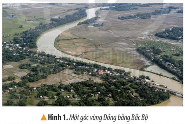 KHỞI ĐỘNGCâu hỏi: Hãy mô tả những điều em quan sát được về thiên nhiên vùng Đồng bằng Bắc Bộ qua hình 1. Giải chi tiết:- Trong hình là một đồng bằng rộng lớn với một con sông hai bên bờ là cánh đồng với những ngôi nhà được xây dựng bên cạnh dòng sông.- Những điều em quan sát được về thiên nhiên vùng Đồng bằng Bắc Bộ qua hình 1:+ Dòng sông Hồng cung cấp nước cho hoạt động sinh hoạt và sản xuất của cư dân; đồng thời bồi đắp phù sa cho các cánh đồng thêm màu mỡ, trù phú.+ Địa hình bằng phẳng; không có núi cao, vực sâu hiểm trở.+ Khí hậu thuận hòa, cây cối tốt tươi.+ Dân cư tập trung đông đúc.KHÁM PHÁ1. VỊ TRÍ ĐỊA LÝCâu hỏi: Đọc thông tin và quan sát hình 2, em hãy:- Xác định vị trí của vùng Đồng bằng Bắc Bộ trên lược đồ.- Kể tên những vùng tiếp giáp với vùng Đồng bằng Bắc Bộ. Giải chi tiết:- Vị trí của vùng Đồng bằng Bắc Bộ trên lược đồ: nằm phía Đông Bắc, nằm ở hạ lưu sông Hồng và sông Thái Bình.- Những vùng tiếp giáp với vùng Đồng bằng Bắc Bộ: phía Bắc giáp với Trung du và miền núi Bắc Bộ, phía Nam giáp với Duyên hải miền Trung2. ĐẶC ĐIỂM THIÊN NHIÊNa) Địa hìnhCâu hỏi: Đọc thông tin và quan sát hình 2, em hãy nêu đặc điểm địa hình của vùng Đồng bằng Bắc Bộ.Giải chi tiết:- Bằng phẳng, độ cao trung bình dưới 25m đồng bằng có dạng hình tam giác và tiếp tục mở rộng về phía biển, Đồng bằng có dạng hình tam giác .b) Khí hậuCâu hỏi: Đọc thông tin, em hãy cho biết:- Nhiệt độ và lượng mưa trung bình năm của vùng Đồng bằng Bắc Bộ.- Các mùa trong năm của vùng.Giải chi tiết:- Nhiệt độ trung bình năm trên 23 độC. Lượng mưa trung bình năm từ 1600 - 1800mm- Vùng Đồng bằng Bắc Bộ có khí hậu nhiệt đới gió mùa, với các mùa xuân, hạ, thu, đông.c) Sông ngòiCâu hỏi: Đọc thông tin và quan sát hình 2, em hãy kể tên và xác định trên lược đồ một số sông lớn ở vùng Đồng bằng Bắc Bộ.Giải chi tiết:- Một số sông lớn như: sông Hồng, sông Thái Bình,..d) Đất và sinh vậtCâu hỏi: Đọc thông tin và quan sát hình 4,5, em hãy:- Cho biết tên loại đất chính ở vùng Đồng bằng Bắc Bộ.- Nêu đặc điểm của sinh vật tự nhiên ở vùng Đồng bằng Bắc Bộ.Giải chi tiết:- Đất chính chủ yếu là đất phù xa màu mỡ, pử ven biển đất phèn, đất mặn ít màu mỡ hơn.- Sinh vật tự nhiên của vùng rất phong phú, chịu tác động mạnh mẽ bởi con người.3. MỘT SỐ THUẬN LỢI VÀ KHÓ KHĂN Ở VÙNG ĐỒNG BẰNG BẮC BỘCâu hỏi: Đọc thông tin, em hãy nêu những thuận lợi và khó khăn ở vùng Đồng bằng Bắc Bộ.Giải chi tiết:- Thuận lợi cho việc giao lưu, trao đổi hàng hóa với vùng khá, địa hình bằng phẳng thuận lợi cho giao thông, sinh hoạt, có hệ thống sông ngòi dày đặc cung cấp nước cho sinh hoạt và sản xuất, phát triển đường thủy.- Khó khăn là ảnh hưởng của mùa đông nhiệt độ vùng xuống thấp, ảnh hưởng đến sinh trưởng của cây trồng, vật nuôi, sức khỏe con người,vào mùa hạ mưa nhiều thường gây ngập lụt.4. BẢO VỆ THIÊN NHIÊN VÙNG VÙNG ĐỒNG BẰNG BẮC BỘCâu hỏi: Đọc thông tin và quan sát các hình 6,7, em hãy cho biết một số biện pháp để bảo vệ thiên nhiên ở vùng Đồng bằng Bắc Bộ.Giải chi tiết:Để bảo vệ thiên nhiên cần thực hiện nhiều biện pháp : sử dụng phân bón hữu cơ, xử lí nước thải, phân loại rác.…LUYỆN TẬPCâu hỏi: Hoàn thành bảng sau vào vở:Giải chi tiết:Yếu tố tự nhiênĐặc điểmẢnh hưởngĐịa hình- Tương đối bằng phẳng, độ cao trung bình dưới 25 m.- Địa hình có dạng hình tam giác và vẫn tiếp tục mở rộng về phía biển.- Thuận lợi cho giao thông, sinh hoạt và sản xuất của người dân.Khí hậu- Khí hậu nhiệt đới gió mùa, nhiệt độ trung bình năm trên 23°C; lượng mưa trung bình năm từ 1600 mm đến 1800 mm.- Mùa hè nóng ẩm, mưa nhiều; mùa đông lạnh, ít mưa.- Mùa hạ mưa nhiều, nước sông dâng cao, gây ngập lụt.- Mùa đông lạnh giá, ảnh hưởng đến sự phát triển của cây trồng, vật nuôi và sức khỏe con người.Sông ngòi- Hệ thống sông ngòi dày đặc với nhiều sông lớn.- Sông ngòi cung cấp lượng nước và phù sa lớn.- Cung cấp nước cho sinh hoạt và sản xuất, phát triển giao thông đường thuỷ.VẬN DỤNG