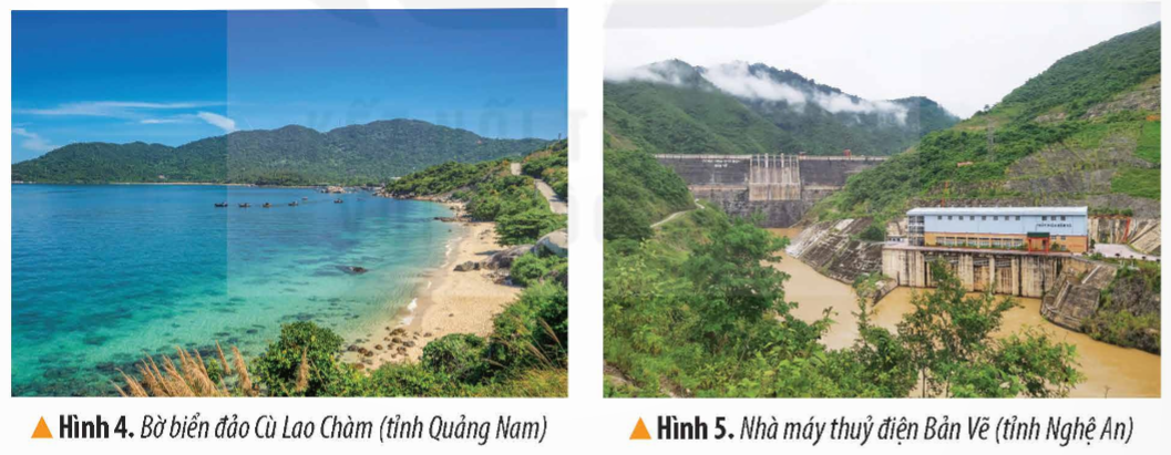 KHỞI ĐỘNGCâu hỏi: Trường Sơn là dãy núi dài nhất Việt Nam nơi có con đường Trường Sơn huyền thoại trong cuộc kháng chiến chống Mỹ, cứu nước của dân tộc ta và đã đi vào thơ ca, âm nhạc như một niềm tự hào dân tộc.Em hãy trình bày một câu thơ, câu hát về dãy Trường Sơn mà em biết.Giải chi tiết:“Ðông sang Tây không phải đường thưÐường chuyển đạn và đường chuyển gạoÐông Trường Sơn cô gái ba sẵn sàng xanh áoTây Trường Sơn bộ đội áo màu xanh”(Trường Sơn Đông Trường Sơn Tây - Phạm Tiến Duật)KHÁM PHÁ1. VỊ TRÍ ĐỊA LÍCâu hỏi: Đọc thông tin và quan sát hình 2, em hãy:- Xác định vị trí của vùng Duyên hải miền Trung trên lược đồ.- Đọc tên các vùng, quốc gia, tiếp giáp với với vùng Duyên hải miền Trung.Giải chi tiết:- Duyên hải miền Trung là dải đất hẹp ngang, kéo dài từ tinht Thanh Hóa đến Bình Thuận.- Các vùng, quốc gia tiếp giá duyên hải Miền Trung: + Phía đông tiếp giáp với Biển Đông+ Phía tây tiếp giáp với Lào và vùng Tây Nguyên+ Phía bắc giáp với vùng Đồng bằng Bắc Bộ, vùng Trung du và miền núi Bắc Bộ+ Phía nam giáp vùng Nam Bộ2. ĐẶC ĐIỂM THIÊN NHIÊNa) Địa hình Câu hỏi: Đọc thông tin và quan sát hình 2, em hãy:-Xác định trên lược đồ: dãy núi Trường Sơn, dãy núi Bạch Mã, đèo Hải Vân, Vườn quốc gia Phong Nha - Kẻ Bàng, quần đảo Hoàng Sa và quần đảo Trường.-Nêu đặc điểm của Đồng bằng ở vùng Duyên hải miền Trung.Giải chi tiết:Xác định trên lược đồ: + Dãy núi Trường Sơn: Chạy dọc theo sườn duyên dải miền Trung.+ Dãy núi Bạch Mã: là một dãy núi tạo thành ranh giới tự nhiên giữa tỉnh Thừa Thiên Huế và thành phố Đà Nẵng.+ Đèo Hải Vân: Đèo Ngang nằm giữa tỉnh Hà Tĩnh và Quảng Bình.+ Vườn Quốc gia : Vườn Quốc gia Phong Nha - Kẻ Bàng nằm ở phần Bắc dãy núi Trường Sơn thuộc địa phận huyện Bố Trạch, tỉnh Quảng Bình.+ Quần đảo Hoàng Sa: Quần đảo Hoàng Sa của Việt Nam nằm ở khu vực Bắc Biển Đông, cách đảo Lý Sơn (Quảng Ngãi) khoảng 120 hải lý+ Quần đảo Trường Sa: Quần đảo Trường Sa nằm cách quần đảo Hoàng Sa khoảng 200 hải lý về phía Nam, bao gồm hơn 100 đảo, đá, bãi ngầm, bãi san hô, nằm rải rác trong phạm vi biển, Đảo gần đất liền nhất là đảo Trường Sa cách vịnh Cam Ranh (Khánh Hòa) khoảng 250 hải lý, - Địa hình vùng duyên hải miền Trung có sự khác biệt từ tây sang đông, phía tay là địa hình nhiều đồi núi, phí đông là dải đồng bằng nhỏ hẹp.b) Khí hậuCâu hỏi: Đọc thông tin, em hãy cho biết những đặc điểm chính về khí hậu của vùng duyên hải miền TrungGiải chi tiết:Đặc điểm của khí hậu vùng đồng bằng duyên hải miền Trung là mùa hạ thường khô nóng và bị hạn hán. Cuối năm thường có mưa lớn và bão dễ gây ngập lụt. Khu vực phía Bắc dãy núi Bạch Mã có mùa đông lạnh.c) Sông ngòi Câu hỏi: Đọc thông tin và quan sát hình 2, em hãy:- Kể tên và chỉ trên lược đồ một số sông ở vùng Duyên hải miền Trung.- Nêu những đặc điểm chính của sông ngòi ở vùng Duyên hai miền Trung.Giải chi tiết:Sông Gianh ở Quảng Bình, sông Thạch Hãn ở Quảng Trị, sông Hương ở Thừa Thiên- Huế, sông Vu Gia ở Đà Nẵng, sông Thu Bồn ở Quảng Nam, sông Trà Khúc ở Quảng Ngãi.Vùng Duyên hải miền Trung có nhiều sông, nhưng phần lớn là sông ngắn và dốc.3. TÁC ĐỘNG CỦA MÔI TRƯỜNG THIÊN NHIÊN ĐỐI VỚI SẢN XUẤT VÀ ĐỜI SỐNGCâu hỏi: Đọc thông tin và quan sát các hình từ 4 đến 7, em hãy:- Nêu tác động tích cực và tiêu cực cửa môi trương thiên nhiên đến đời sống và sản xuất của người dân vùng Duyên hải miền Trung.- Đề xuất một số biện pháp phòng chống thiên tai ở vùng Duyên hải miền Trung.Giải chi tiết:- Tích cực: vùng biển rộng, là điều kiện thuận lợi để đánh bắt cá, nuôi hải sản, giao thông đường biển, du lịch, sản xuất muối,.- Tiêu cực: Mùa khô thường hạn hán kéo dài, nhiều nơi thiếu nước sinh hoạt, hiên tượng cát bay - Để phòng chống thiên tai cần:+ Đẩy mạnh trồng và bảo vệ rừng+ Xây dựng thủy lợi,..LUYỆN TẬPCâu hỏi: Chọn ý ở cột A sao cho phù hợp với ý ở cột B và ghi kết quả vào vởGiải chi tiết:1- b2- c3- d4- aVẬN DỤNG