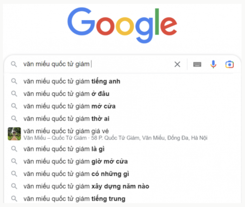 KHỞI ĐỘNGKhoa: Hôm qua bố tớ vừa dạy cho tớ cách tìm kiếm thông tin trên Internet đấy. Chúng ta có thể tìm kiếm thông tin về các đời vua Hùng để hoàn thành bài tập nhóm môn Lịch sử và Địa lí.Minh: Hay đấy! Cậu hướng dẫn cho tớ cách tìm kiếm thông tin được không?Khoa: Trước tiên, cậu phải xác định được chủ đề mình định tìm kiếm, từ đó tìm các từ hoặc cụm từ liên quan đến thông tin tìm kiếm.Câu hỏi: Theo em, bạn Khoa và bạn Minh đang cần tìm thông tin theo chủ đề gì? Với chủ để đó, em hãy đưa ra các từ hoặc cụm từ gợi ý để các bạn tìm kiếm thông tin.Giải chi tiết:Bạn Khoa và bạn Minh đang cần tìm thông tin theo chủ đề các đời vua Hùng, môn Lịch sử và Địa lí.Các từ hoặc cụm từ gợi ý để các bạn tìm kiếm thông tin:Các đời vua Hùng.Vua Hùng. 1. TÌM KIẾM THÔNG TIN TRÊN INTERNETCâu hỏi: Bạn Khoa đã chỉ cho bạn Minh tìm thông tin trên Internet bằng cách truy cập vào trang web nào? Em hãy nhận xét kết quả tìm kiếm. Giải chi tiết:Bạn Khoa đã chỉ cho bạn Minh tìm thông tin trên Internet bằng cách truy cập vào trang web google.comKết quả tìm kiếm cho kết quả liên quan đến vua Hùng. Câu 1: Nếu muốn tìm kiếm thông tin về Bảo tàng Dân tộc học Việt Nam thì từ khóa nào là phù hợp nhất?A. Bảo tàng. B. Bảo tàng Dân tộc học Việt Nam.C. Bảo tàng Việt Nam. D. Các dân tộc ở Việt Nam.Giải chi tiết:B. Bảo tàng Dân tộc học Việt Nam.. Câu 2: Sắp xếp các bước theo đúng thứ tự để tìm kiếm thông tin.a) Truy cập vào máy tìm kiếm.b) Gõ từ khóa vào ô tìm kiếm.c) Xác định từ khóa.d) Nháy chuột vào một siêu liên kết để mở trang web xem thông tin chi tiết.Giải chi tiết:c) Xác định từ khóa.a) Truy cập vào máy tìm kiếm.b) Gõ từ khóa vào ô tìm kiếm.d) Nháy chuột vào một siêu liên kết để mở trang web xem thông tin chi tiết. 2. THỰC HÀNH TÌM THÔNG TIN TRÊN INTERNETCâu hỏi: Sử dụng máy tìm kiếm để tìm kiếm các thông tin về Hồ Gươm.Giải chi tiết:Những hướng dẫn sau đây sử dụng máy tìm kiếm Google để minh họaBước 1: Xác định từ khóa là Hồ Gươm.Bước 2: Mở trình duyệt web và gõ địa chỉ máy tìm kiếm vào thanh địa chỉ:Bước 3: Gõ từ Ho Guom vào ô tìm kiếm (có thể chọn một vụm từ gợi ý trong danh sách đổ xuống), rồi nhấn phím Enter.Bước 4: Kết quả tìm kiếm là danh sách các trang web có chứa từ khóa tìm kiếm. Em hãy quan sát và nhận xét về trang thông tin kết quả. Bước 5: Nháy chuột vào một siêu liên kết để mở trang web và xem thông tin chi tiết về Hồ Gươm. LUYỆN TẬPCâu 1: Các bạn chọn từ khóa cho chủ đề về vai trò của không khí đối với con người. Mỗi bạn lựa chọn từ khóa tìm kiếm khác nhau, theo em bạn nào sau đây chọn từ khóa phù hợp nhất?A. Khoa: Không khí.B. An: Không khí và con người.C. Minh: Vai trò cua không khí đối với con người.D. Hoa: Con người cần không khí không?Giải chi tiết:C. Minh: Vai trò cua không khí đối với con người. Câu 2: Thực hành tìm kiếm thông tin theo chủ đề tìm hiểu về Văn Miếu - Quốc Tử Giám theo các yêu cầu sau:1) Xác định từ khóa.2) Truy cập vào máy tìm kiếm và tìm kiếm thông tin.3) Nhận xét về kết quả nhận được.Giải chi tiết:1) Xác định từ khóa: Văn Miếu - Quốc Tử Giám2) Truy cập vào máy tìm kiếm và tìm kiếm thông tin.3) Kết quả cho ra đáp án cần tìm. VẬN DỤNG