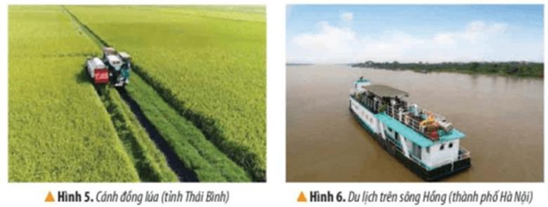 KHỞI ĐỘNGCâu hỏi: Em có biết sông Hồng bắt nguồn từ đâu? Sông Hồng chảy qua những tỉnh, thành phố nào ở nước ta?Giải chi tiết:Sông Hồng bắt nguồn từ Trung Quốc. Chảy từ huyện Bát Xát tỉnh Lào Cai đổ ra biển ở cửa Ba Lạt ranh giới giữa tỉnh Thái Bình và Nam Định.KHÁM PHÁ1. VỊ TRÍ VÀ TÊN GỌI SÔNG HỒNGCâu hỏi: Dựa vào bản đồ địa hình phần đất liền Việt Nam ở bài 1, trang 7 và thông tin, em hãy:- Xác định vị trí thông tin trên bản đồ- Kể tên một số tên gọi khác của sông HồngGiải chi tiết:- Vị trí của sông Hồng trên bản đồ là Đồng bằng sông Hồng trải rộng từ vĩ độ 21°34´B (huyện Lập Thạch) tới vùng bãi bồi khoảng 19°5´B (huyện Kim Sơn), từ 105°17´Đ (huyện Ba Vì) đến 107°7´Đ (trên đảo Cát Bà).- Một số tên gọi khác của sông Hồng: Nhị Hà, Hồng Hà,..2. VĂN MINH SÔNG HỒNGa) Thành tựu tiêu biểu của văn minh sông HồngCâu hỏi: Đọc thông tin và quan sát các hình 2, 3 em hãy trình bày một số thành tựu tiêu biểu của văn minh sông Hồng.Giải chi tiết:Một số thành tựu tiêu biểu của văn minh sông Hồng: Sự ra đời của nhà nước Văn Lang, Âu Lạc, trống đồng Đông Sơn,..b) Đời sống của người Việt cổCâu 1: Đọc thông tin và quan sát hình 4, em hãy mô tả một số nét chính về đời sống vật chất và tinh thần của người Việt cổ.Giải chi tiết:Đời sống vật chất: nguồn lương thực chính là thóc gạo, người Việt cổ ở nhà sàn, đi lại bằng thuyền, nam thường đóng khố cởi trần, nữ mặc váy và áo yếm. Họ biết trồng dâu, nuôi tằm, dệt vải,..Đời sống tinh thần: + Có tín ngưỡng thờ cúng tổ tiên, các vị thần như: thần Sông, thần Núi. + Có tục nhuộm răng đen, ăn trầu,..Câu 2: Câu chuyện Bánh chưng, bánh giầy ở bài 7 trang 35 cho em biết điều gì về đời sống vật chất và tinh thần của người Việt cổ.Giải chi tiết:Câu chuyện bánh chưng, bánh giầy cho em biết nhiều nét đẹp trong đời sống vật chất và tinh thần của người Việt cổ. Cụ thể là:+ Về đời sống vật chất: loại lương thực chính của cư dân Việt cổ là lúa gạo, chủ yếu là gạo nếp; người Việt cổ đã biết chăn nuôi một số loại gia súc (thể hiện qua chi tiết: nguyên liệu làm bánh chưng, bánh giầy là: gạo nếp, đỗ xanh, thịt lợn).+ Về đời sống tinh thần: người Việt cổ có tục thờ cúng tổ tiên và các vị thần tự nhiên (thể hiện ở chi tiết: dâng bánh chưng, bánh giầy để cúng trời đất, Tổ tiên).3. GÌN GIỮ VÀ PHÁT HUY GIÁ TRỊ CỦA SÔNG HỒNGCâu hỏi: Đọc thông tin và quan sát các hình 5, 6 em hãy đề xuất một số biện pháp để góp phần gìn giữ và phát huy giá trị của sông Hồng.Giải chi tiết:Một số biện pháp để giữ gìn và phát huy giá trị của sông Hồng:+ Khai thác hợp lí+ Bảo vệ môi trường+ Chung tay bảo vệ nguồn nước ở sông HồngLUYỆN TẬPCâu 1: Lập và hoàn thành bảng mô tả (theo gợi ý dưới đây) về đời sống vật chất và tinh thần của người Việt cổGiải chi tiết:Đời sống của người Việt cổBiểu hiệnĐời sống vật chấtThức ăn (lương thực)- Lúa gạo, chủ yếu là gạo nếp.Nhà ở- Nhà sàn được làm từ: gỗ, tre, nứa,…Trang phục- Nam đóng khố, mình trần, đi chân đất/- Nữ mặc váy, áo yếm.Phương tiện đi lại- Thuyền, bè là phương tiện đi lại chủ yếu.Đời sống tinh thầnTín ngưỡng- Thờ cúng tổ tiên; thờ các vị thần tự nhiên.Phong tục, tập quán- Nhuộm răng, ăn trầu, xăm mình,…- Hóa trang, nhảy múa,… trong các dịp lễ hội.Câu 2: Giới thiệu một câu chuyện dân gian về đời sống của người Việt cổ. Câu chuyện đó giúp em biết điều gì về đời sống của con người thời kì đó?Giải chi tiết:Một câu chuyện dân gian mà em thấy tâm đắc nhất là câu chuyện về sự tích Chử Đồng Tử và Nàng công chua Tiên Dung. Qua câu chuyện giúp em nhận thấy rằng từ thời xa xưa dân Việt cổ ta đã mặc trang phục nam đóng khố, và người dân chủ yếu đi lại bằng thuyền bè, có nhiều lễ hội được diễn ra và được lưu giữ đến tận ngày nay.VẬN DỤNG