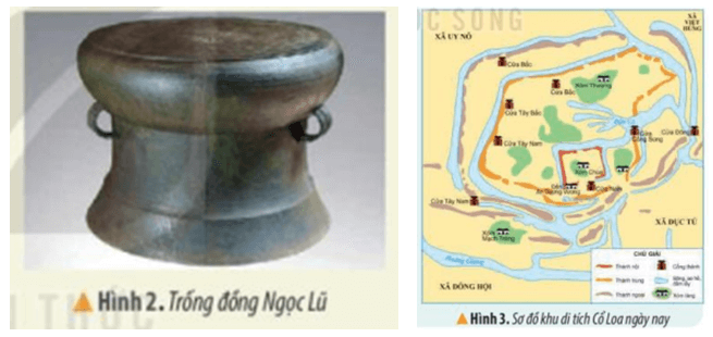 KHỞI ĐỘNGCâu hỏi: Em có biết sông Hồng bắt nguồn từ đâu? Sông Hồng chảy qua những tỉnh, thành phố nào ở nước ta?Giải chi tiết:Sông Hồng bắt nguồn từ Trung Quốc. Chảy từ huyện Bát Xát tỉnh Lào Cai đổ ra biển ở cửa Ba Lạt ranh giới giữa tỉnh Thái Bình và Nam Định.KHÁM PHÁ1. VỊ TRÍ VÀ TÊN GỌI SÔNG HỒNGCâu hỏi: Dựa vào bản đồ địa hình phần đất liền Việt Nam ở bài 1, trang 7 và thông tin, em hãy:- Xác định vị trí thông tin trên bản đồ- Kể tên một số tên gọi khác của sông HồngGiải chi tiết:- Vị trí của sông Hồng trên bản đồ là Đồng bằng sông Hồng trải rộng từ vĩ độ 21°34´B (huyện Lập Thạch) tới vùng bãi bồi khoảng 19°5´B (huyện Kim Sơn), từ 105°17´Đ (huyện Ba Vì) đến 107°7´Đ (trên đảo Cát Bà).- Một số tên gọi khác của sông Hồng: Nhị Hà, Hồng Hà,..2. VĂN MINH SÔNG HỒNGa) Thành tựu tiêu biểu của văn minh sông HồngCâu hỏi: Đọc thông tin và quan sát các hình 2, 3 em hãy trình bày một số thành tựu tiêu biểu của văn minh sông Hồng.Giải chi tiết:Một số thành tựu tiêu biểu của văn minh sông Hồng: Sự ra đời của nhà nước Văn Lang, Âu Lạc, trống đồng Đông Sơn,..b) Đời sống của người Việt cổCâu 1: Đọc thông tin và quan sát hình 4, em hãy mô tả một số nét chính về đời sống vật chất và tinh thần của người Việt cổ.Giải chi tiết:Đời sống vật chất: nguồn lương thực chính là thóc gạo, người Việt cổ ở nhà sàn, đi lại bằng thuyền, nam thường đóng khố cởi trần, nữ mặc váy và áo yếm. Họ biết trồng dâu, nuôi tằm, dệt vải,..Đời sống tinh thần: + Có tín ngưỡng thờ cúng tổ tiên, các vị thần như: thần Sông, thần Núi. + Có tục nhuộm răng đen, ăn trầu,..Câu 2: Câu chuyện Bánh chưng, bánh giầy ở bài 7 trang 35 cho em biết điều gì về đời sống vật chất và tinh thần của người Việt cổ.Giải chi tiết:Câu chuyện bánh chưng, bánh giầy cho em biết nhiều nét đẹp trong đời sống vật chất và tinh thần của người Việt cổ. Cụ thể là:+ Về đời sống vật chất: loại lương thực chính của cư dân Việt cổ là lúa gạo, chủ yếu là gạo nếp; người Việt cổ đã biết chăn nuôi một số loại gia súc (thể hiện qua chi tiết: nguyên liệu làm bánh chưng, bánh giầy là: gạo nếp, đỗ xanh, thịt lợn).+ Về đời sống tinh thần: người Việt cổ có tục thờ cúng tổ tiên và các vị thần tự nhiên (thể hiện ở chi tiết: dâng bánh chưng, bánh giầy để cúng trời đất, Tổ tiên).3. GÌN GIỮ VÀ PHÁT HUY GIÁ TRỊ CỦA SÔNG HỒNGCâu hỏi: Đọc thông tin và quan sát các hình 5, 6 em hãy đề xuất một số biện pháp để góp phần gìn giữ và phát huy giá trị của sông Hồng.Giải chi tiết:Một số biện pháp để giữ gìn và phát huy giá trị của sông Hồng:+ Khai thác hợp lí+ Bảo vệ môi trường+ Chung tay bảo vệ nguồn nước ở sông HồngLUYỆN TẬPCâu 1: Lập và hoàn thành bảng mô tả (theo gợi ý dưới đây) về đời sống vật chất và tinh thần của người Việt cổGiải chi tiết:Đời sống của người Việt cổBiểu hiệnĐời sống vật chấtThức ăn (lương thực)- Lúa gạo, chủ yếu là gạo nếp.Nhà ở- Nhà sàn được làm từ: gỗ, tre, nứa,…Trang phục- Nam đóng khố, mình trần, đi chân đất/- Nữ mặc váy, áo yếm.Phương tiện đi lại- Thuyền, bè là phương tiện đi lại chủ yếu.Đời sống tinh thầnTín ngưỡng- Thờ cúng tổ tiên; thờ các vị thần tự nhiên.Phong tục, tập quán- Nhuộm răng, ăn trầu, xăm mình,…- Hóa trang, nhảy múa,… trong các dịp lễ hội.Câu 2: Giới thiệu một câu chuyện dân gian về đời sống của người Việt cổ. Câu chuyện đó giúp em biết điều gì về đời sống của con người thời kì đó?Giải chi tiết:Một câu chuyện dân gian mà em thấy tâm đắc nhất là câu chuyện về sự tích Chử Đồng Tử và Nàng công chua Tiên Dung. Qua câu chuyện giúp em nhận thấy rằng từ thời xa xưa dân Việt cổ ta đã mặc trang phục nam đóng khố, và người dân chủ yếu đi lại bằng thuyền bè, có nhiều lễ hội được diễn ra và được lưu giữ đến tận ngày nay.VẬN DỤNG