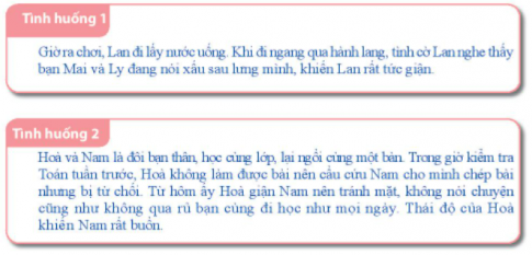 Hoạt động 1: Tìm hiểu biểu hiện của kiểm soát cảm xúc