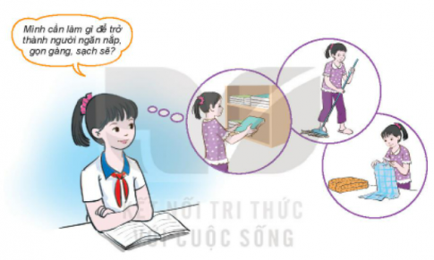 Hoạt động 1: Chia sẻ về thói quen ngăn nắp, gọn gàng, sạch sẽ