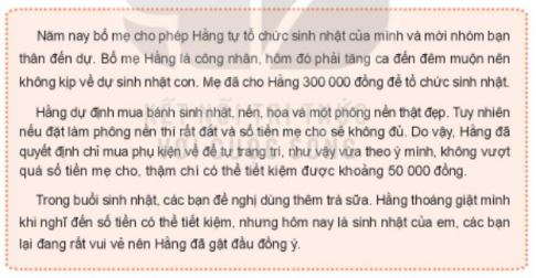Hoạt động 1: Tìm hiểu về việc kiểm soát chi tiêu và tiết kiệm tiền