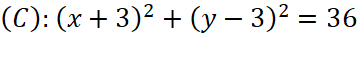 1. PHƯƠNG TRÌNH ĐƯỜNG TRÒN