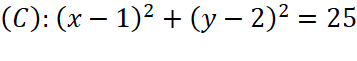 1. PHƯƠNG TRÌNH ĐƯỜNG TRÒN