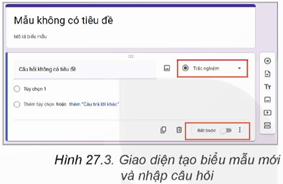 Nhiệm vụ 1. Tạo biểu mẫu