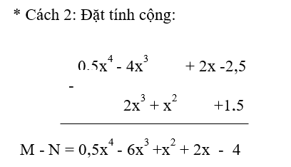 1. CỘNG HAI ĐA THỨC MỘT BIẾN