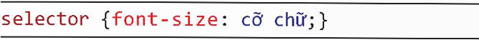 1. ĐỊNH DẠNG VĂN BẢN BẰNG CSS