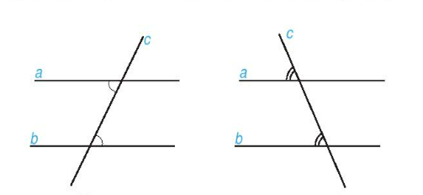 1. CÁC GÓC TẠO BỞI MỘT ĐƯỜNG THẲNG CẮT HAI ĐƯỜNG THẲNG