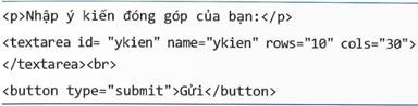 1. Giới thiệu biểu mẫu trong trang web