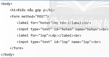 1. Giới thiệu biểu mẫu trong trang web