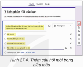Nhiệm vụ 1. Tạo biểu mẫu