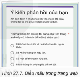 Nhiệm vụ 1. Tạo biểu mẫu