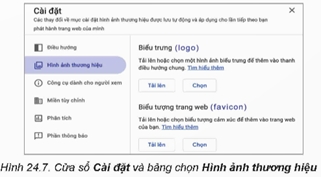 Nhiệm vụ 1. Làm quen với giao diện đầu tiên của Google Sites