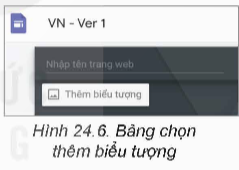 Nhiệm vụ 1. Làm quen với giao diện đầu tiên của Google Sites