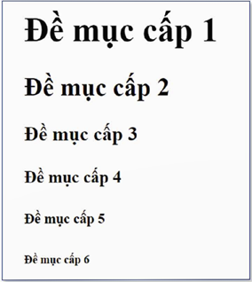 1. Các thẻ định dạng cơ bản