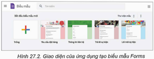 Nhiệm vụ 1. Tạo biểu mẫu
