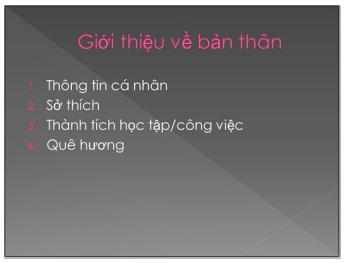 BÀI 12: ĐỊNH DẠNG ĐỐI TƯỢNG TRÊN TRANG CHIẾU (15 CÂU)