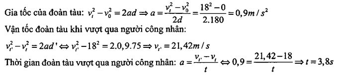 BÀI 9 CHUYỂN ĐỘNG THẲNG BIẾN ĐỔI ĐỀU (15 CÂU)