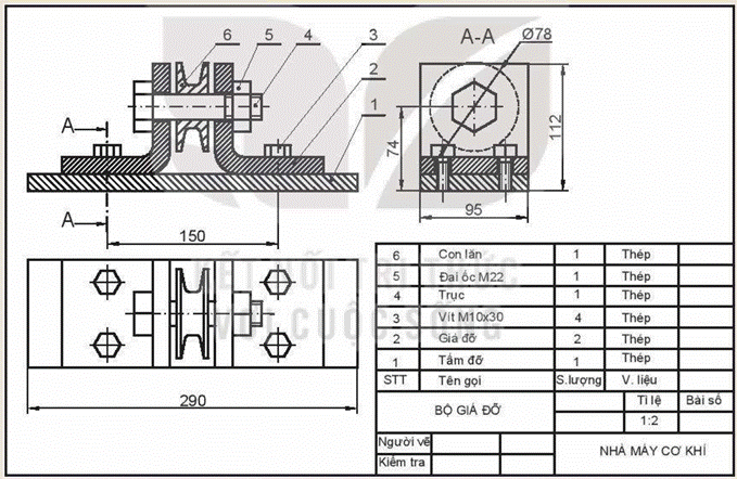 BÀI 14: BẢN VẼ CƠ KHÍ (13 CÂU)