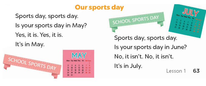 UNIT 9: OUR SPORTS DAY