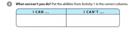 UNIT 7: CAN YOU DO THIS?