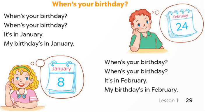 UNIT 4: MY BIRTHDAY PARTY