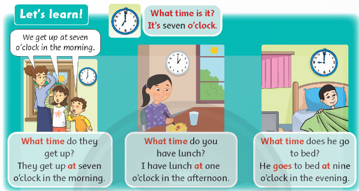 UNIT 9: What time is it?