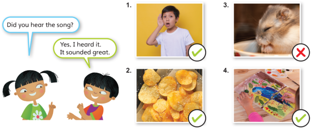 1. Look. Listen and check. (Nhìn. Nghe và kiểm tra.)