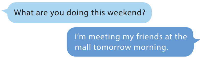 UNIT 5: I’M MEETING FRIENDS LATER