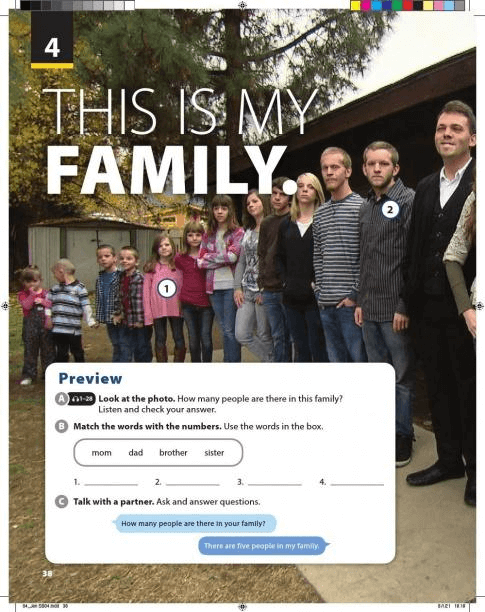 UNIT 4: THIS IS MY FAMILY