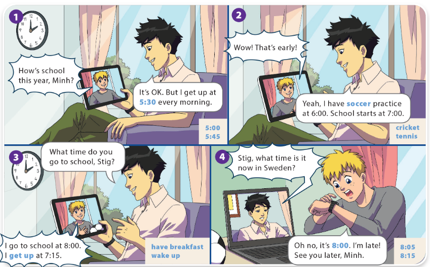 UNIT 6: WHAT TIME DO YOU GO TO SCHOOL?