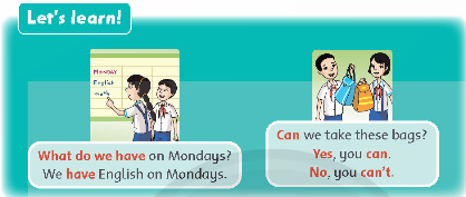 UNIT 4: We have English!