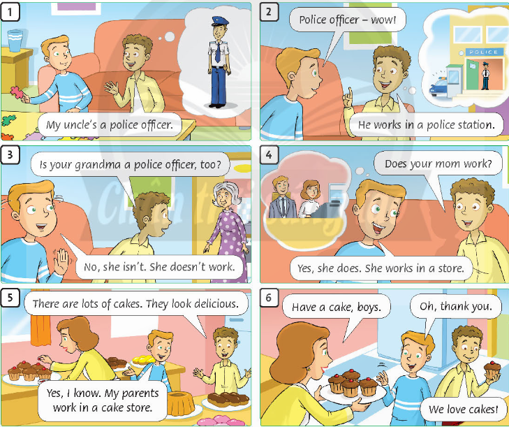 UNIT 2: DOES HE WORK IN A POLICE STATION?