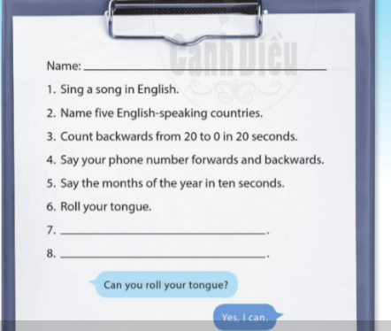 UNIT 7: CAN YOU DO THIS?