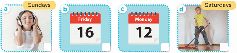 UNIT 3: MY WEEK