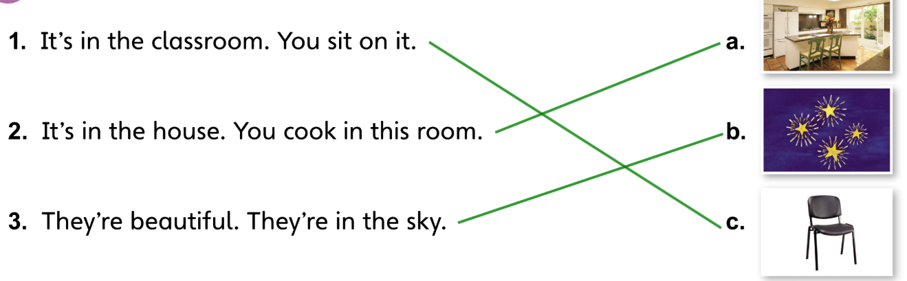 1. Look. Listen and number